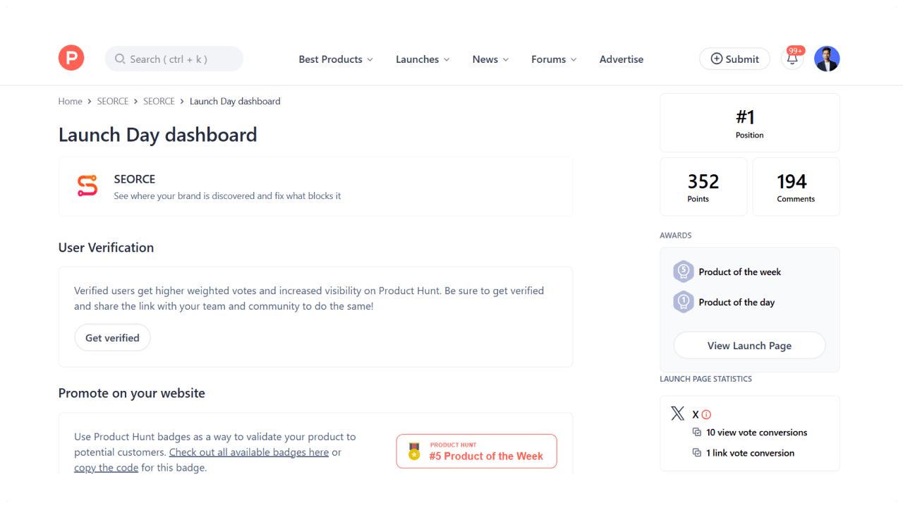 Product Hunt Launch & Startup Growth