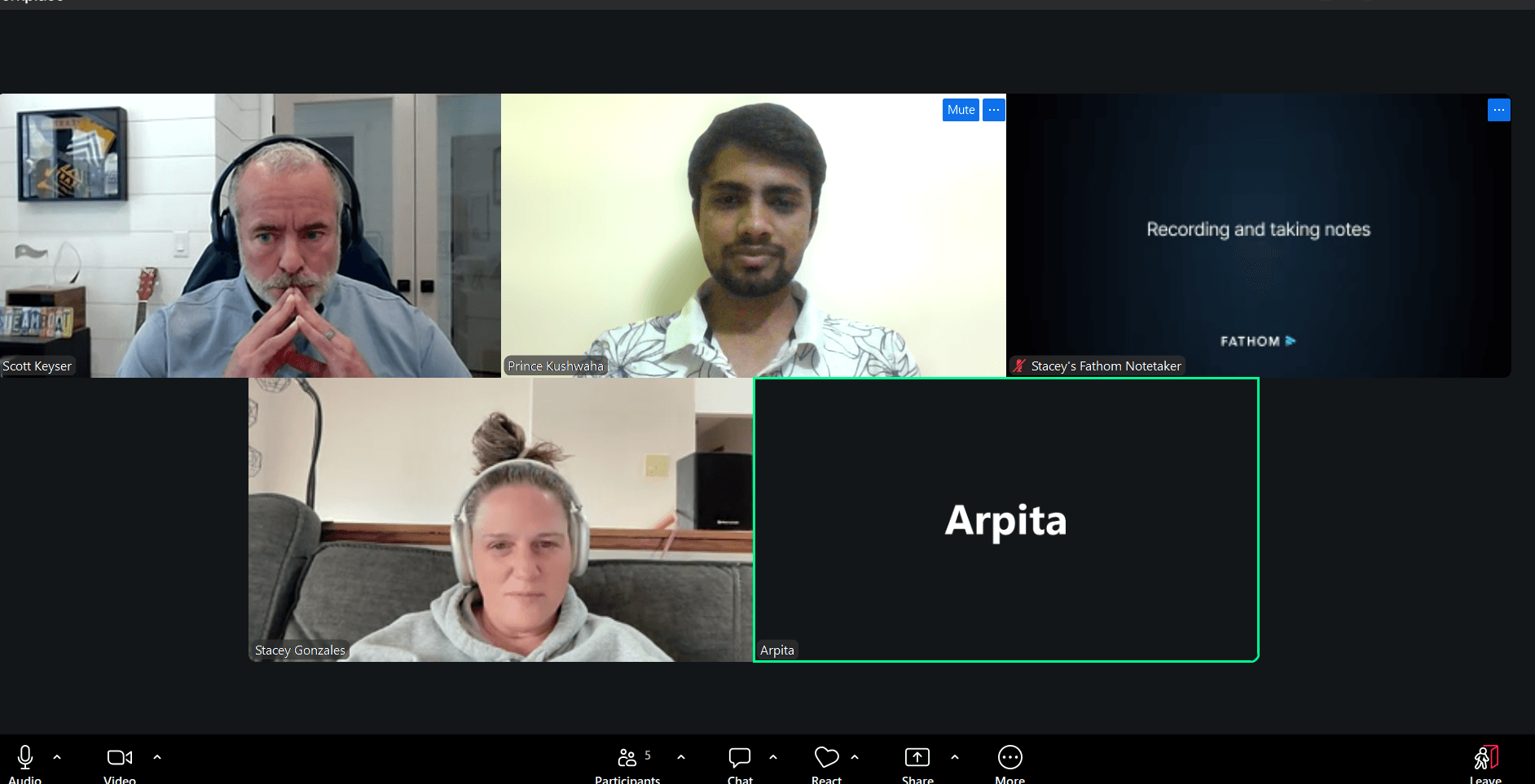 Client meeting screenshot 1