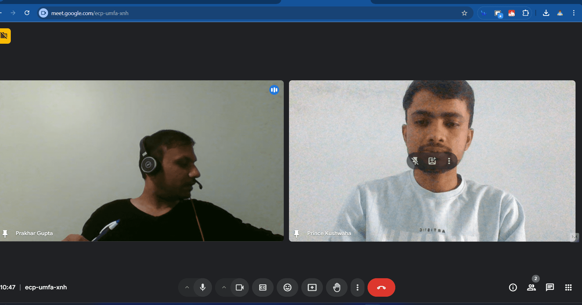 Client meeting screenshot 4