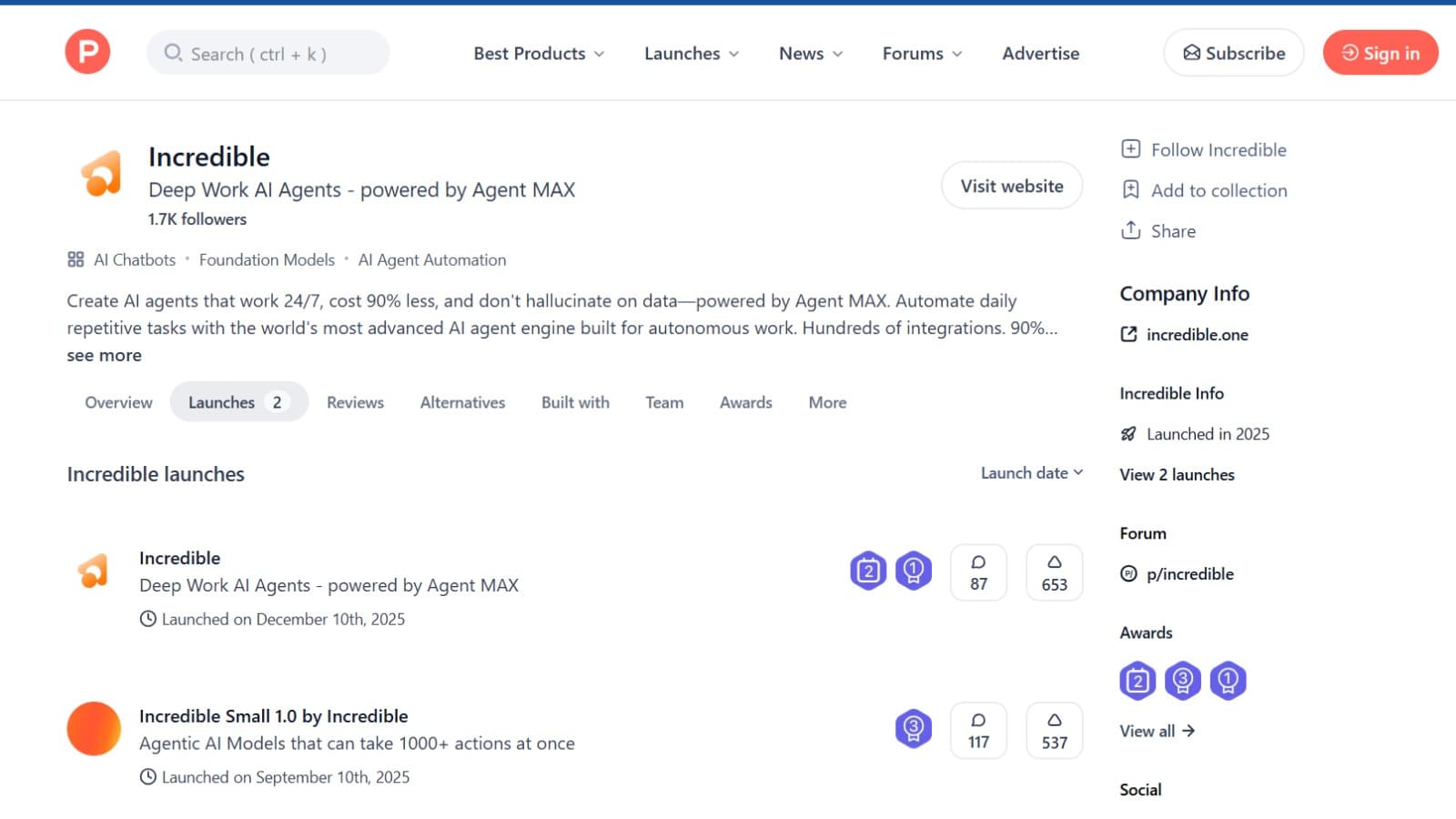 Won #1 Product of the Day + #2 Product of the Week on Product Hunt